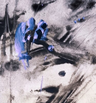 Painting titled "Little lavendabstra…" by Milto Sideris, Original Artwork, Acrylic
