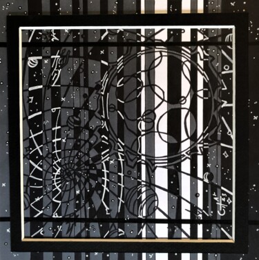 Drawing titled "308- à 4 passe enco…" by Vincent Gibert, Original Artwork, Marker
