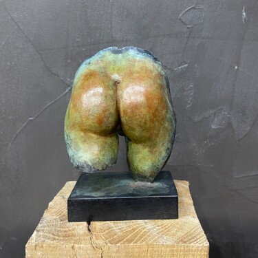 Sculptuur getiteld "Fesses d’Eve 3, 4/8" door Guillaume Werle, Origineel Kunstwerk, Bronzen