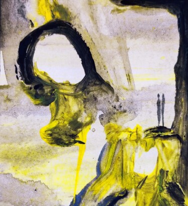 绘画 标题为“The big hole at the…” 由Milto Sideris, 原创艺术品, 丙烯