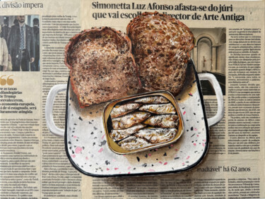 “Breadline Exclusive: Sprats Uncanned” Ζωγραφική με τίτλο "“Breadline Exclusiv…" από Irina Kurganskaya, Αυθεντικά έργα τέχνης, Ακρυλικό Τοποθετήθηκε στο Χαρτόνι
