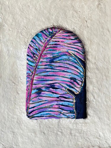 Schilderij getiteld "Palm in the arch 1" door Tiphanie Canada, Origineel Kunstwerk, Acryl