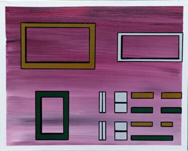 Painting titled "PA-011" by Gilles Montanaro, Original Artwork, Acrylic Mounted on Cardboard