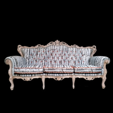 Design intitolato "Baroque tronc de bo…" da Sarah Jettain (Eil Chans), Opera d'arte originale, Mobili