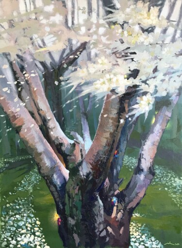 Pittura intitolato "Almendros Después d…" da Marina Surovikova, Opera d'arte originale, Olio Montato su Telaio per barella i…