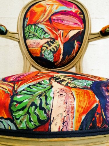 Design getiteld "Fauteuil médaillon…" door Sarah Jettain (Eil Chans), Origineel Kunstwerk, Meubilair