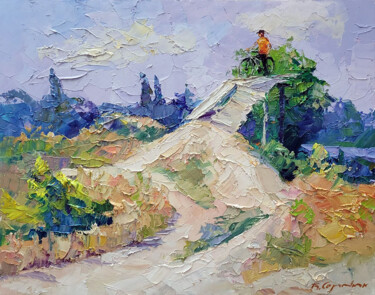"Enduro" başlıklı Tablo Boris Serdyuk tarafından, Orijinal sanat, Petrol Ahşap Sedye çerçevesi üzerine monte edilmiş