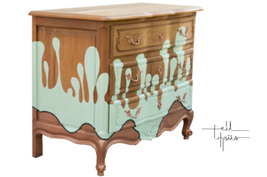 Design getiteld "Commode gouttes ver…" door Sarah Jettain (Eil Chans), Origineel Kunstwerk, Meubilair