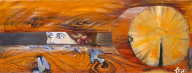 Behind the Wall "Behind the Wall" başlıklı Tablo Viktoria Dragon tarafından, Orijinal sanat, Petrol