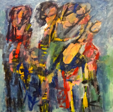 Composition 7282 Ζωγραφική με τίτλο "Composition 7282" από Engelina Zandstra, Αυθεντικά έργα τέχνης, Ακρυλικό Τοποθετήθηκε στο Ξύλινο φορείο…
