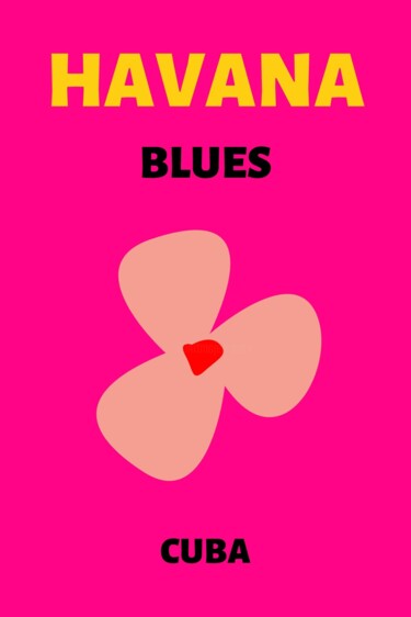数字艺术 标题为“Havana Blues: Cuban…” 由春宇 关, 原创艺术品, AI生成的图像 安装在纸板上