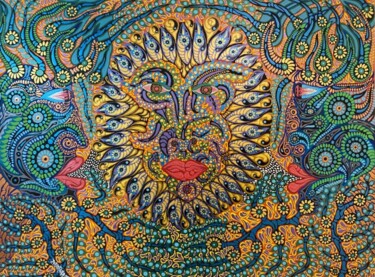 Tupan Painting titled "Tupan" by Zaplaflora, Original Artwork, Acrylic