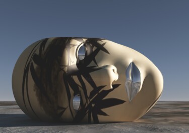 Digital Arts titled "Profiling" by Russell Newell, Original Artwork, 3D Modeling