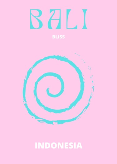 数字艺术 标题为“Bali Bliss: Serenit…” 由春宇 关, 原创艺术品, AI生成的图像 安装在纸板上