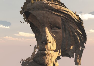Artes digitais intitulada "Ancient Vigil" por Russell Newell, Obras de arte originais, Modelagem 3D
