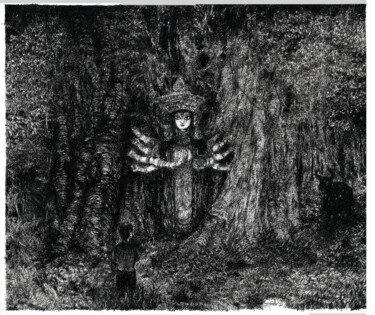 Kono ek sobuj gohone (Somewhere in the deep woods ) "Kono ek sobuj gohon…" başlıklı Resim Subhashis Ghosh tarafından, Orijinal sanat, Mürekkep