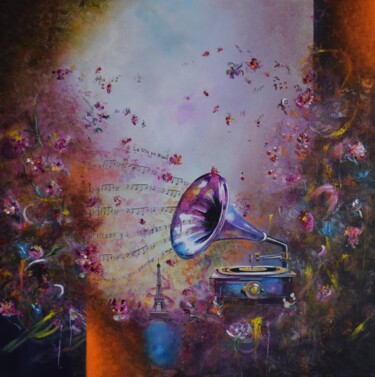 La Vie en Rose "La Vie en Rose" başlıklı Tablo Josseline Haye-Bevin tarafından, Orijinal sanat, Akrilik Ahşap Sedye çerçevesi üzerine monte…