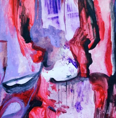 绘画 标题为“Little purple and r…” 由Milto Sideris, 原创艺术品, 丙烯