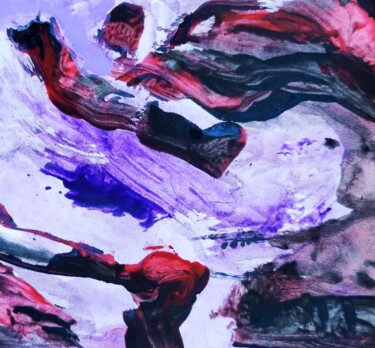 绘画 标题为“Little purple and r…” 由Milto Sideris, 原创艺术品, 丙烯