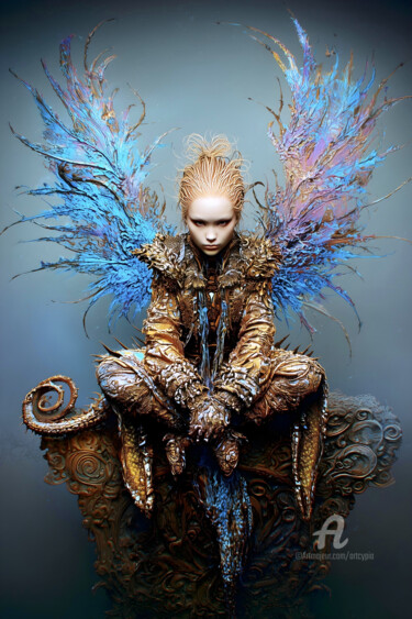 Digitale Kunst getiteld "Fantasy fairy creat…" door Artcypia, Origineel Kunstwerk, AI gegenereerde afbeelding