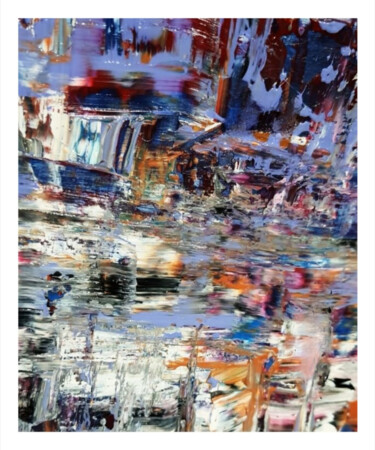 It's raining even if you don't hear it... Gravures & estampes intitulée "It's raining even i…" par Banu Muazzez Arpalı, Œuvre d'art originale, Acrylique