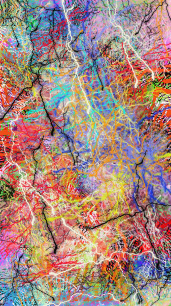 Printmaking titled "'uninterrupted conn…" by Banu Muazzez Arpalı, Original Artwork, Digital Print