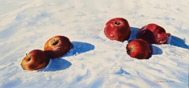 Apples in snow
