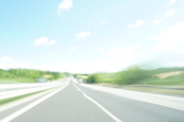 "Autobahn 3" başlıklı Fotoğraf Wolfgang Schröpfer tarafından, Orijinal sanat, Dijital Fotoğrafçılık Alüminyum üzerine monte…