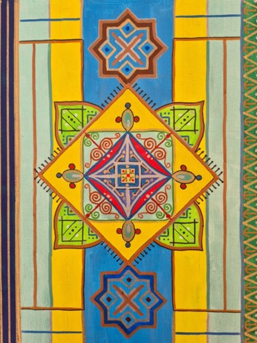 AU FOND DE LA FONTAINE Pittura intitolato "AU FOND DE LA FONTA…" da Karima Cresp, Opera d'arte originale, Acrilico Montato su Telaio per barella in…