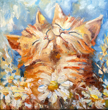 Pintura titulada "Sun-Kissed" por Alisa Cherkun Drukman, Obra de arte original, Oleo Montado en Bastidor de camilla de madera