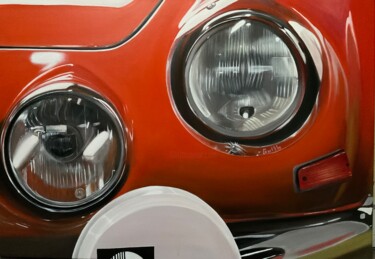 Painting titled "Alpine A 110 berlin…" by Gilbert Duchamp, Original Artwork, Acrylic Mounted on Wood Stretcher frame