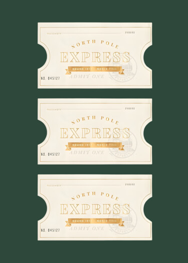 "North Pole Express…" başlıklı Dijital Sanat 春宇 关 tarafından, Orijinal sanat, AI tarafından oluşturulan görüntü Karton üzeri…