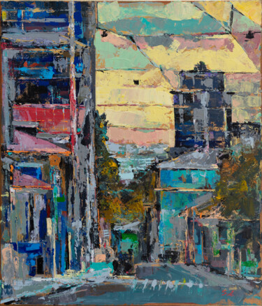 Urban rhythms Painting titled "Urban rhythms" by Ashot Sardaryan, Original Artwork, Acrylic