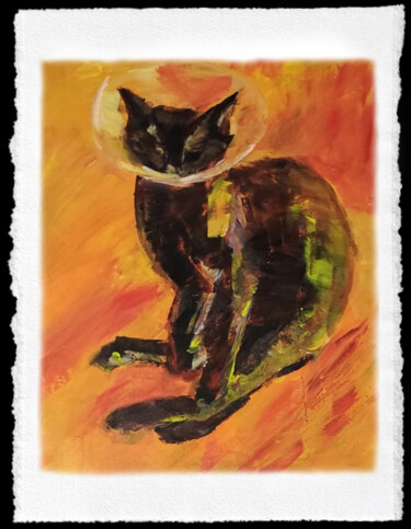 绘画 标题为“"" CAT IV ""” 由Louis Ogayar, 原创艺术品, 颜料