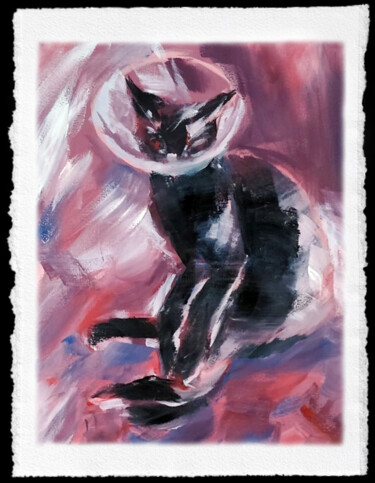 绘画 标题为“"" CAT V ""” 由Louis Ogayar, 原创艺术品, 颜料