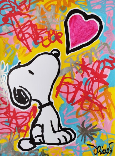 绘画 标题为“Street Snoopy” 由Dr. Love, 原创艺术品, 丙烯