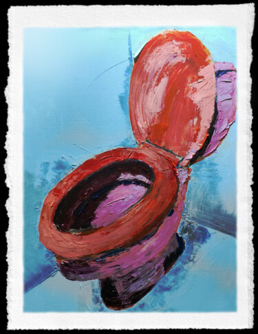 Pittura intitolato """ WATER I """ da Louis Ogayar, Opera d'arte originale, pigmenti