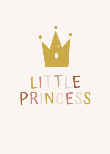 Digital Arts με τίτλο "Little Princess Cro…" από 春宇 关, Αυθεντικά έργα τέχνης, Εικόνα που δημιουργήθηκε με AI Τοποθετήθηκε στ…