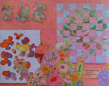 绘画 标题为“At the Exhibition H…” 由Alexandra Finkelchtein, 原创艺术品, 丙烯 安装在木质担架架上