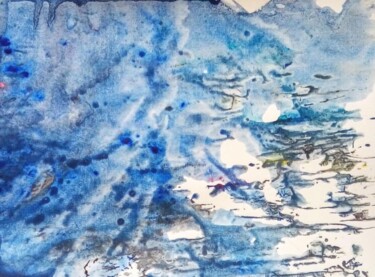 ""TEMPETE DE SABLES…" başlıklı Tablo Paula Clemence tarafından, Orijinal sanat, Lake Ahşap Sedye çerçevesi üzerine monte edi…