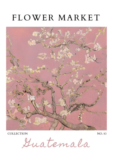 数字艺术 标题为“Cherry Blossoms in…” 由春宇 关, 原创艺术品, AI生成的图像 安装在纸板上