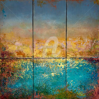 1 2 3 soleil "1 2 3 soleil" başlıklı Tablo Brigitte Dravet tarafından, Orijinal sanat, Akrilik Ahşap Sedye çerçevesi üzerine monte edilmiş