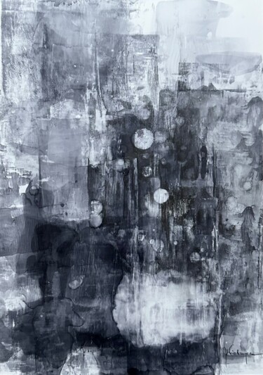 What’s on your mind 15 Painting titled "What’s on your mind…" by Joanna Wietrzycka, Original Artwork, Pigments Mounted on Wood Panel