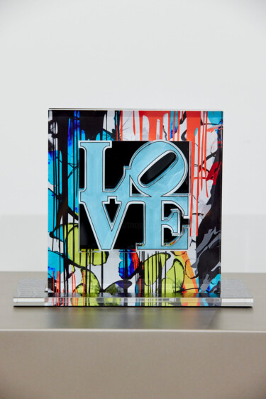 Sculptuur getiteld "Love Abstract" door Fred Meurice, Origineel Kunstwerk, Hars