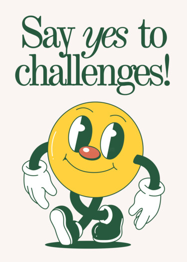 数字艺术 标题为“Embrace Challenges:…” 由春宇 关, 原创艺术品, AI生成的图像 安装在纸板上