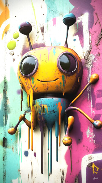 Digitale Kunst getiteld "Fourmi.Z" door Aurélia Turgis, Origineel Kunstwerk, AI gegenereerde afbeelding