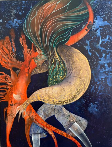 印花与版画 标题为“Le pêcheur d’algues” 由Agathe Reynaud, 原创艺术品, 数字打印