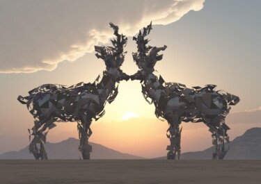 "The Glimpse" başlıklı Dijital Sanat Russell Newell tarafından, Orijinal sanat, 3D modelleme