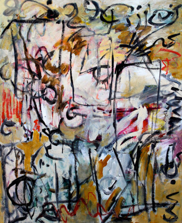 Composition 2088 Ζωγραφική με τίτλο "Composition 2088" από Engelina Zandstra, Αυθεντικά έργα τέχνης, Ακρυλικό Τοποθετήθηκε στο Ξύλινο φορείο…