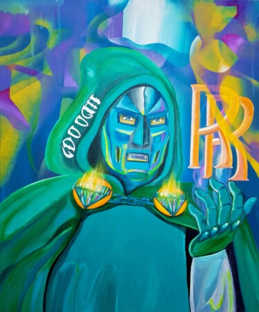 "Dr. Doom Pop" başlıklı Tablo Marks tarafından, Orijinal sanat, Akrilik